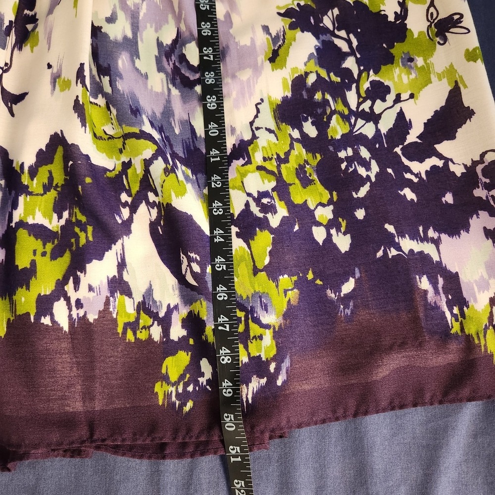 Coldwater Creek Belted Floral Wedding/Classic/Old-money Midi Dress 14 - Picture 12 of 12